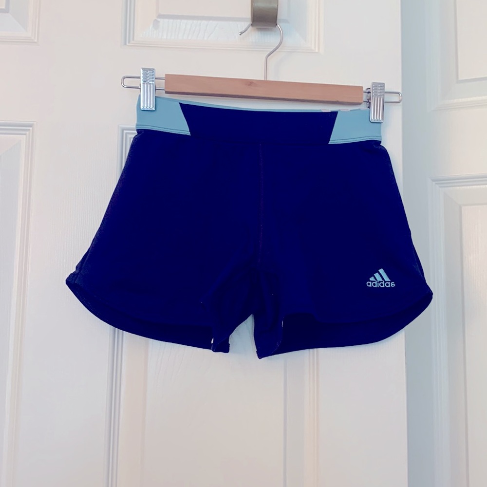 Adidas spandex short shorts / yoga shorts size small
